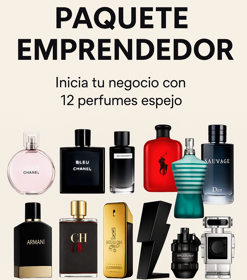 Paquete Emprendedor Perfumes Espejo